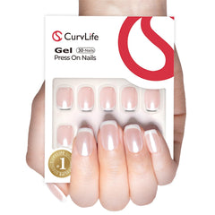 Curvlife uñas postizas ajuste natural en la cama de la uña