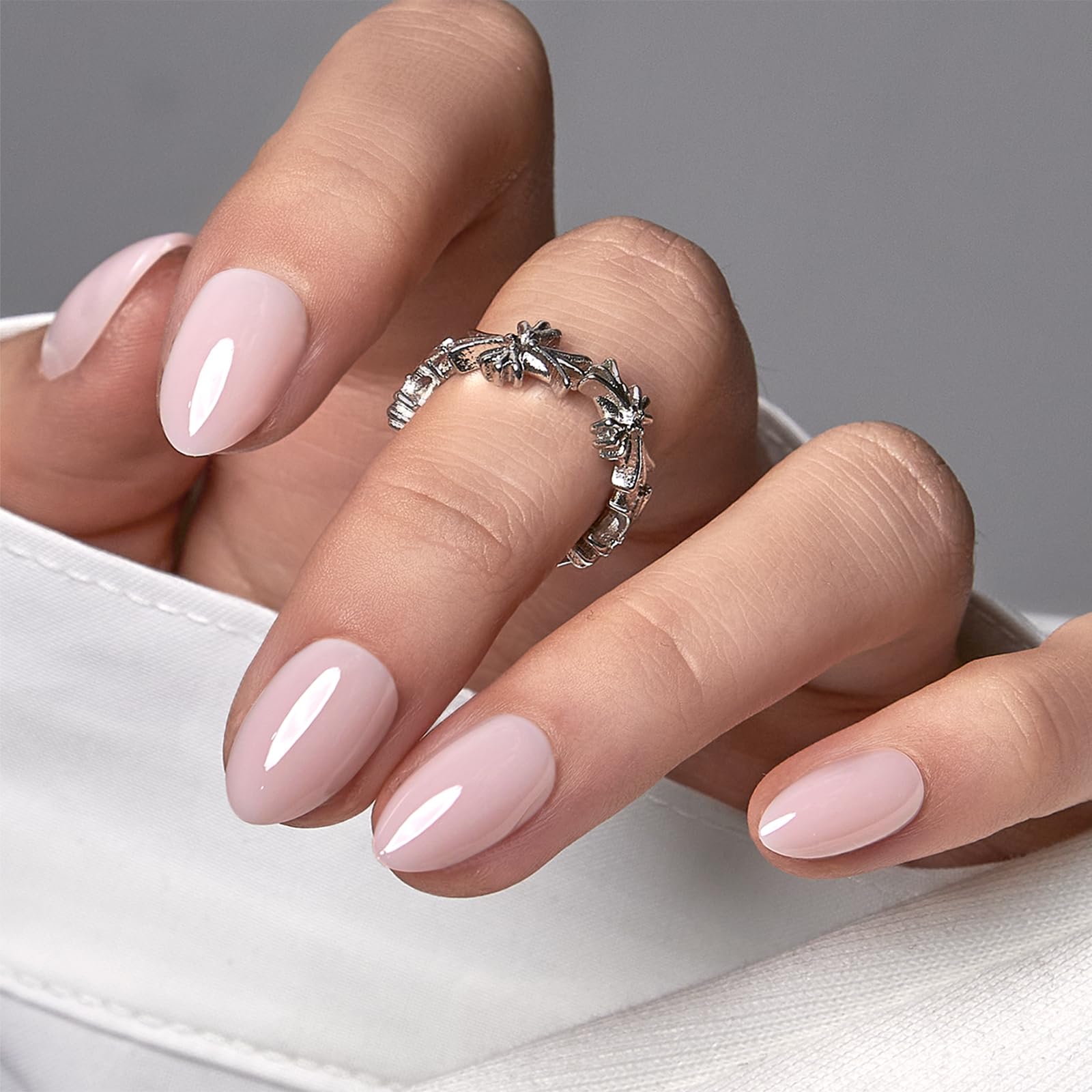 CurvLife uñas postizas gel suave, forma almendra, acabado natural