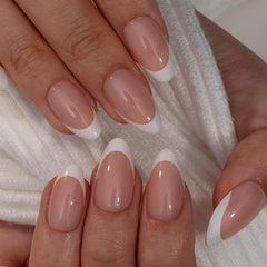 CurvLife uñas nude rosadas con brillo gel para uso diario