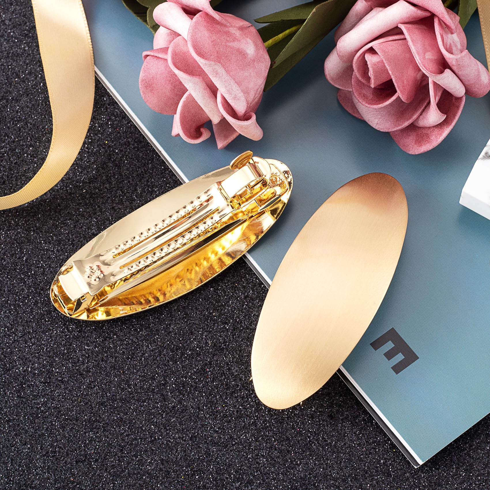 CustomyLife durable alloy barrette withstands daily use without deformation.