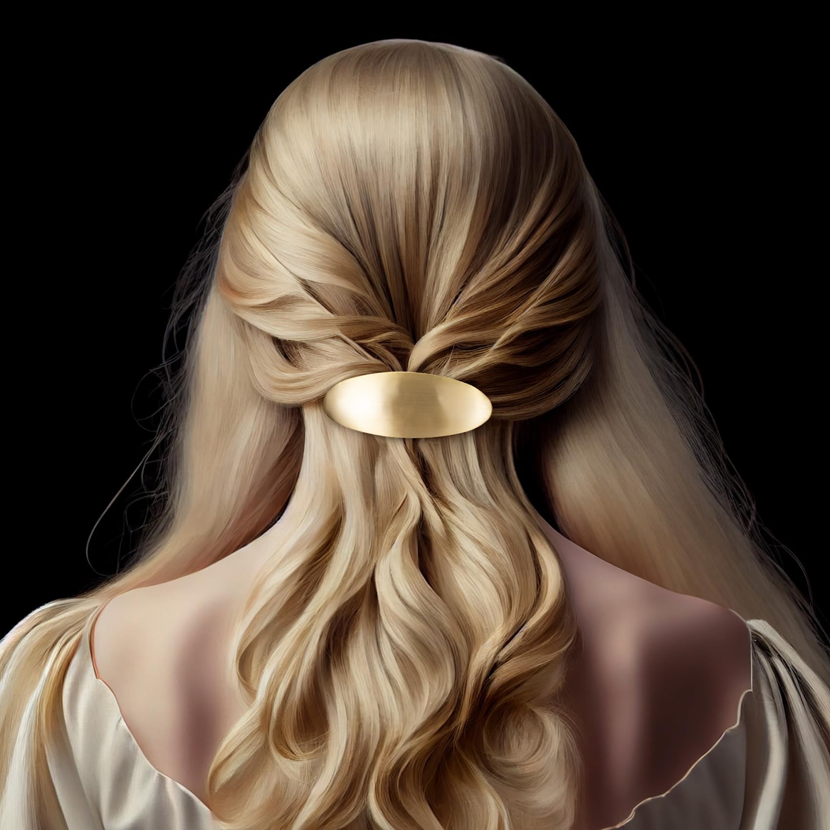 CustomyLife large barrette for thick hair provides secure all-day wear.