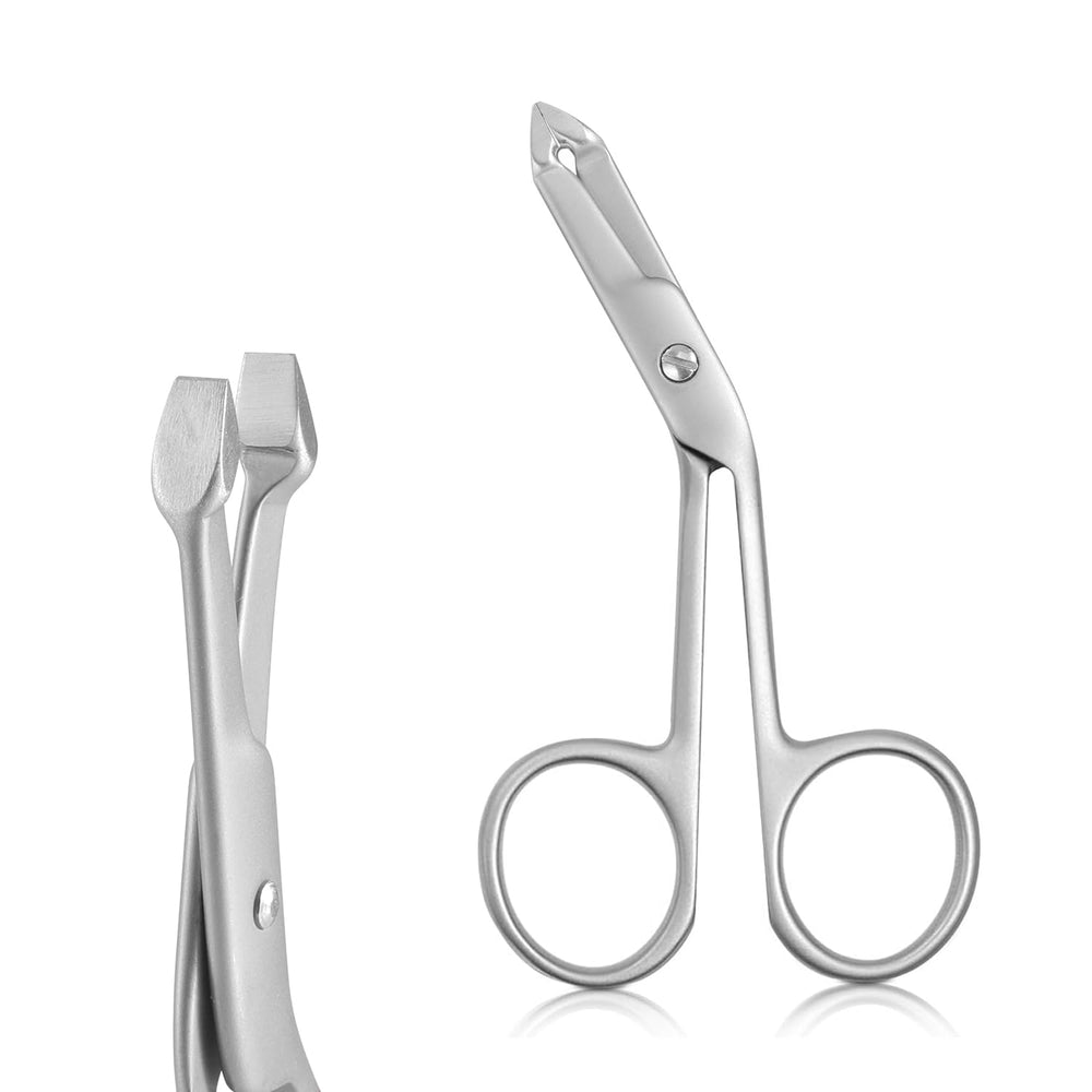 Cut it professional scissor tweezers with elbow head for precise grip on brows