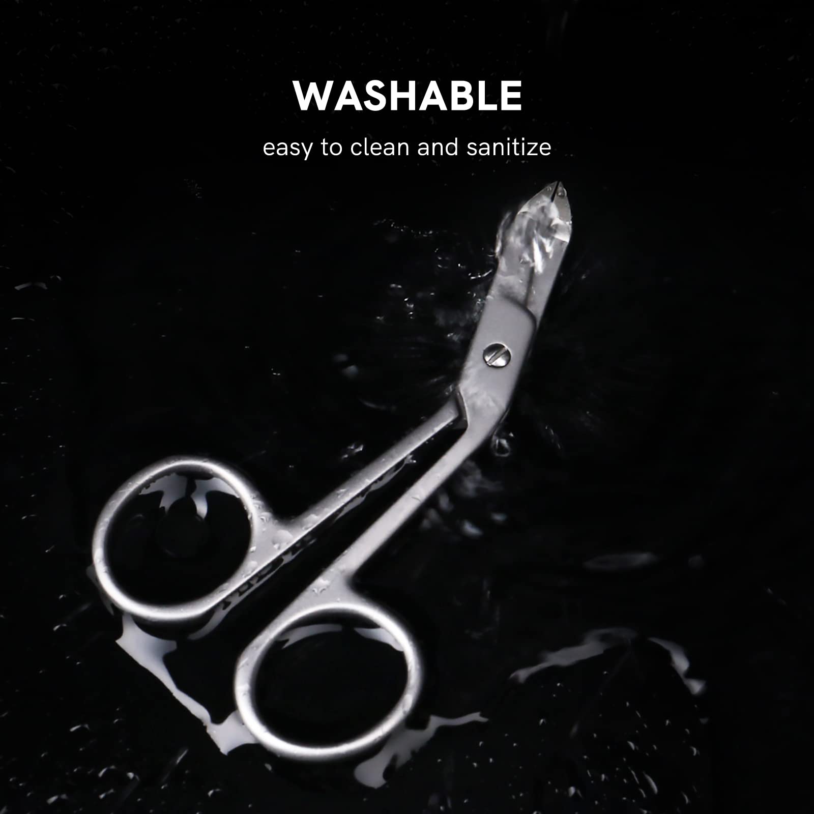 Cut it tweezers with sand-blasted finish for a sleek, non-slip grip