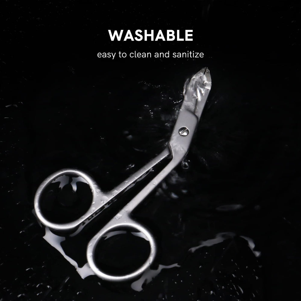 Cut it tweezers with sand-blasted finish for a sleek, non-slip grip