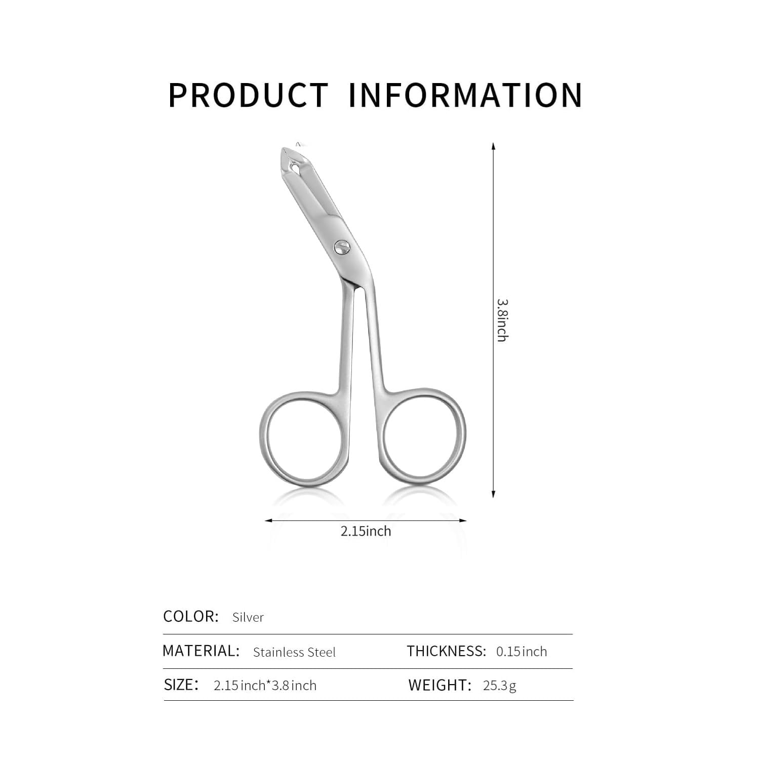 Cut it tweezers with scissor-style handle for comfortable control