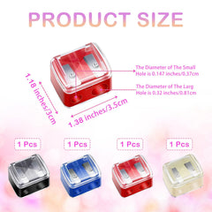 CUTEABC makeup pencil sharpener large-hole 12mm for thick pencils.