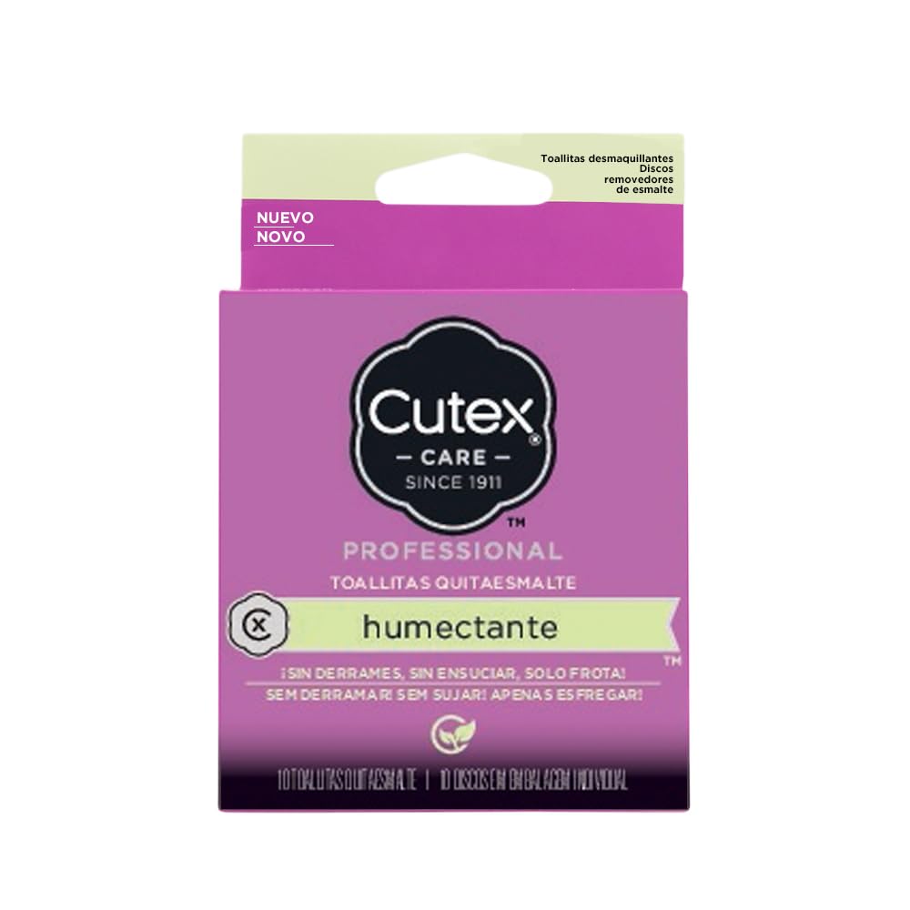 Cutex Care Swipe and Go Nail Polish Remover Pad on textured surface for quick removal.