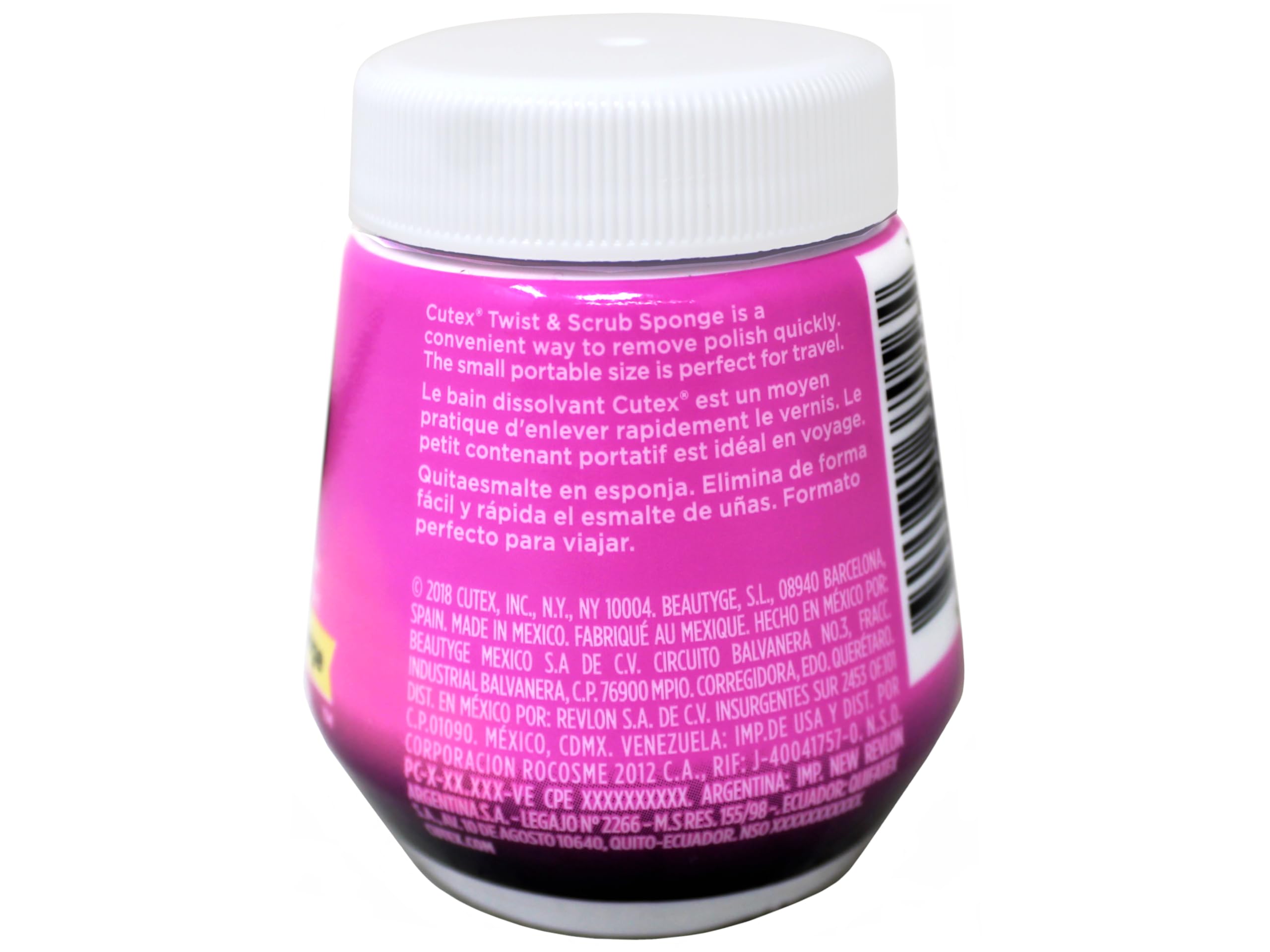 Esponja integrada de Cutex facilita la limpieza de uñas.