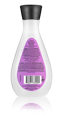 Cutex Non-Acetone Nail Polish Remover cotton-pad application for easy at-home use.
