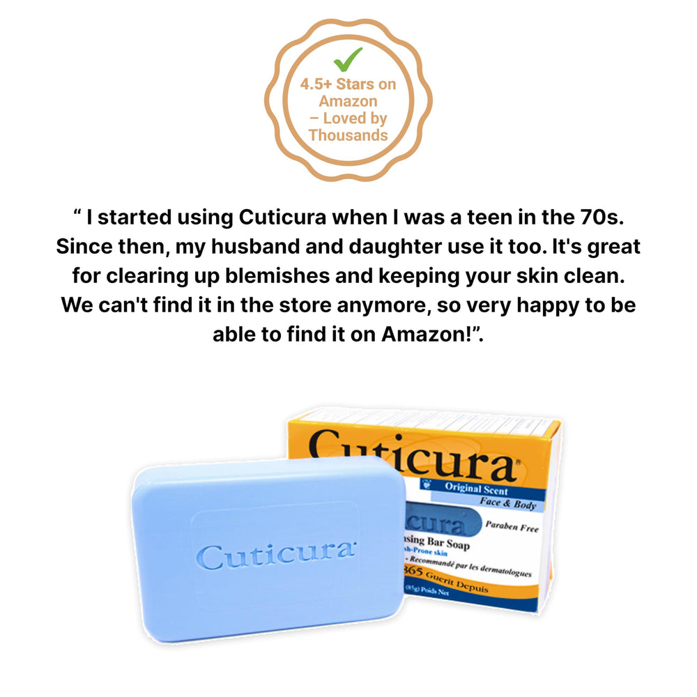 Cuticura after-wash skin feels refreshed and smooth.