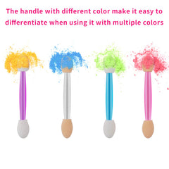 Eye makeup tool set in four colors for quick shade switching.