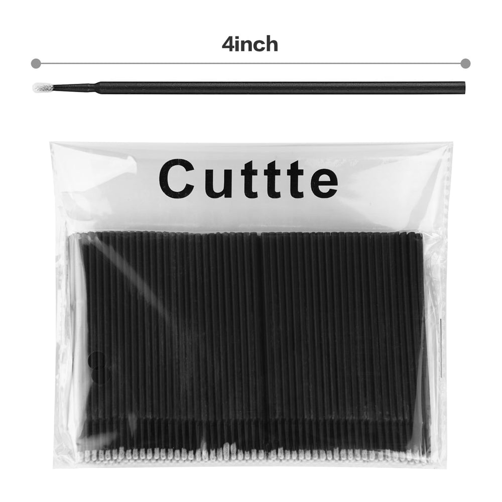 Cuttte micro-applicators eyelash swabs for clean detailing along the lash line.