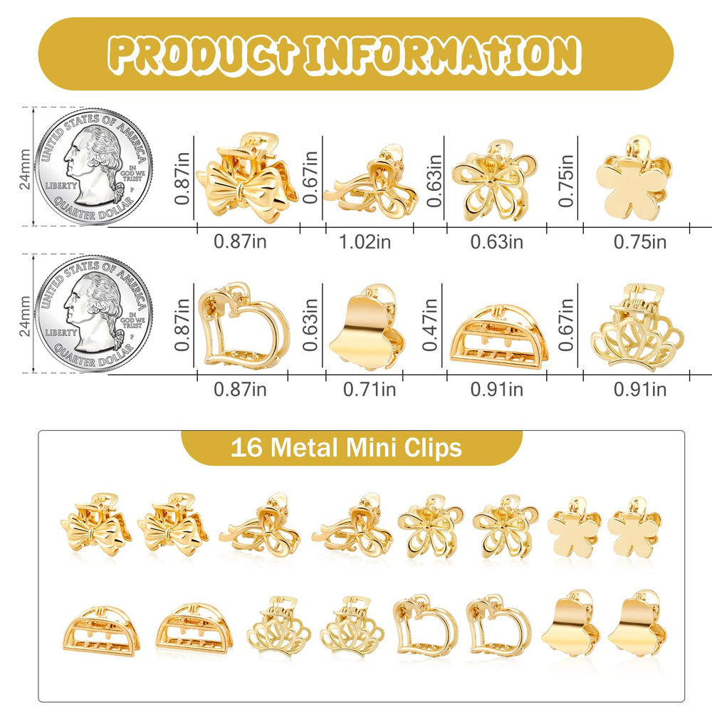 CWJCYTNSN bow clip gold brings cute detail and grip for hair.