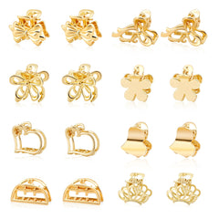 CWJCYTNSN flower clip gold decorates hair while providing secure hold.