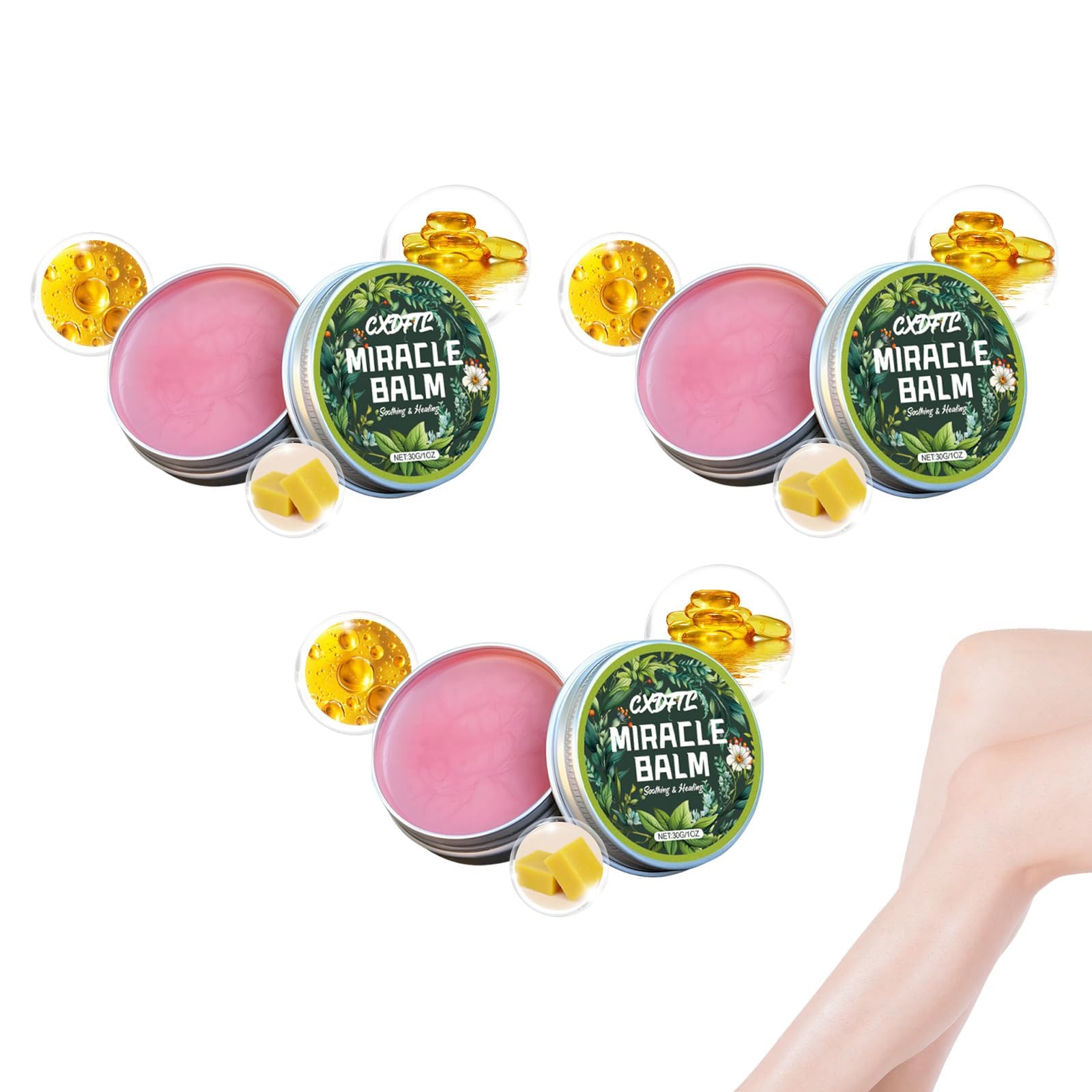 CXDFTL Miracle Balm 3-pack box highlights value and convenient gifting option.