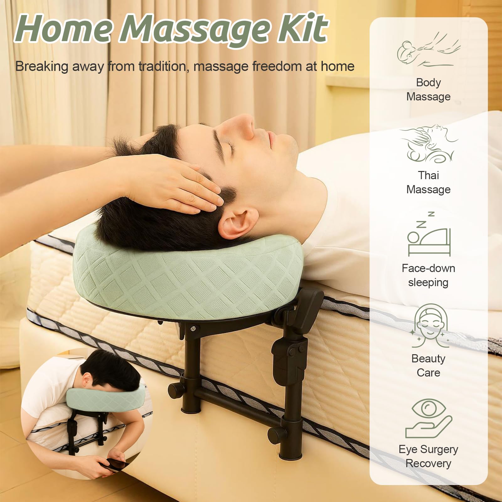 Cxgros fully adjustable face cradle enables precise positioning.