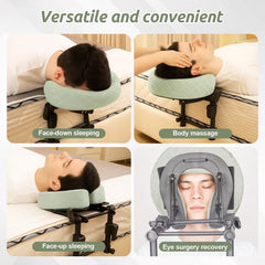 Cxgros memory foam face pillow supports prone positions gently