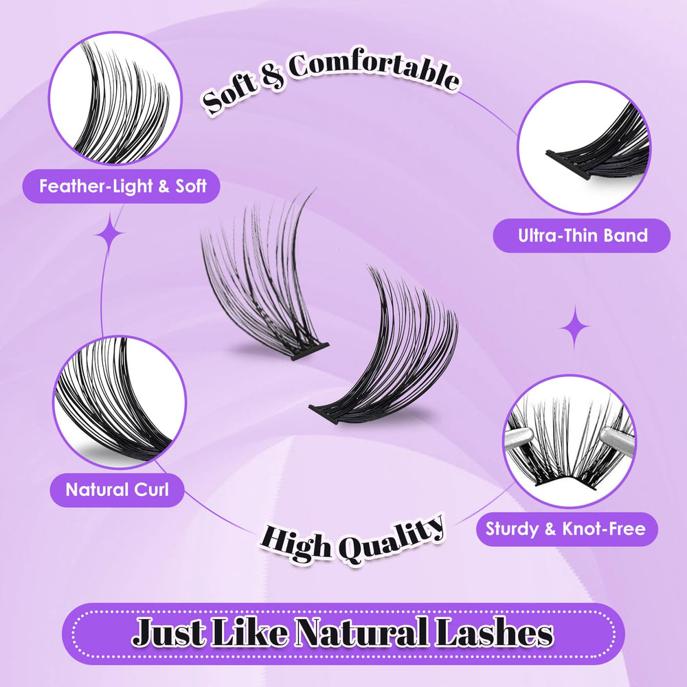 CyanoooGenesis precision tweezers for accurate cluster placement during DIY lashes