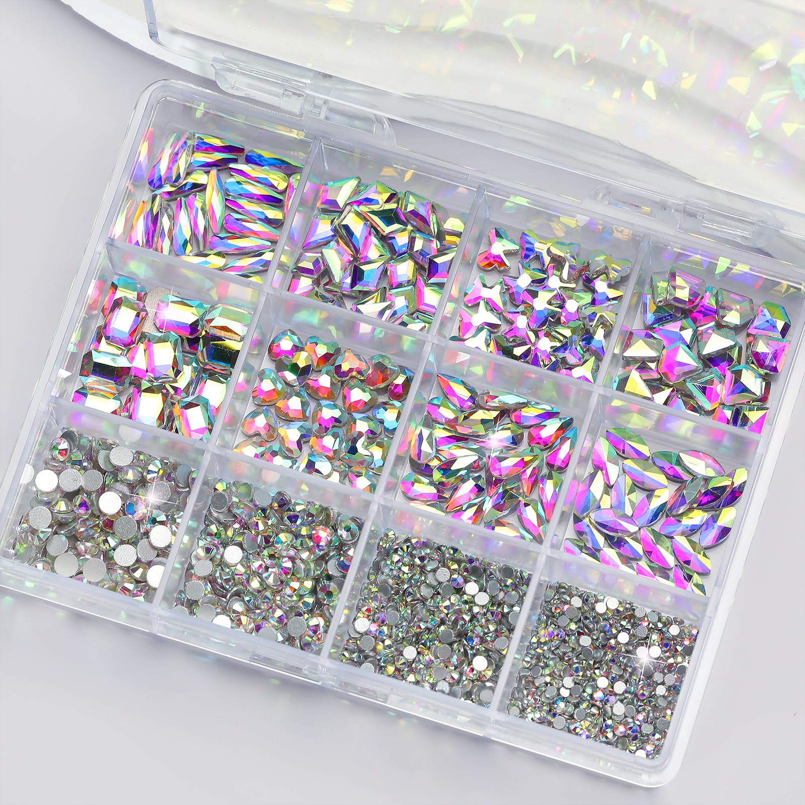 Cycullinyt compact storage case keeps rhinestones organized