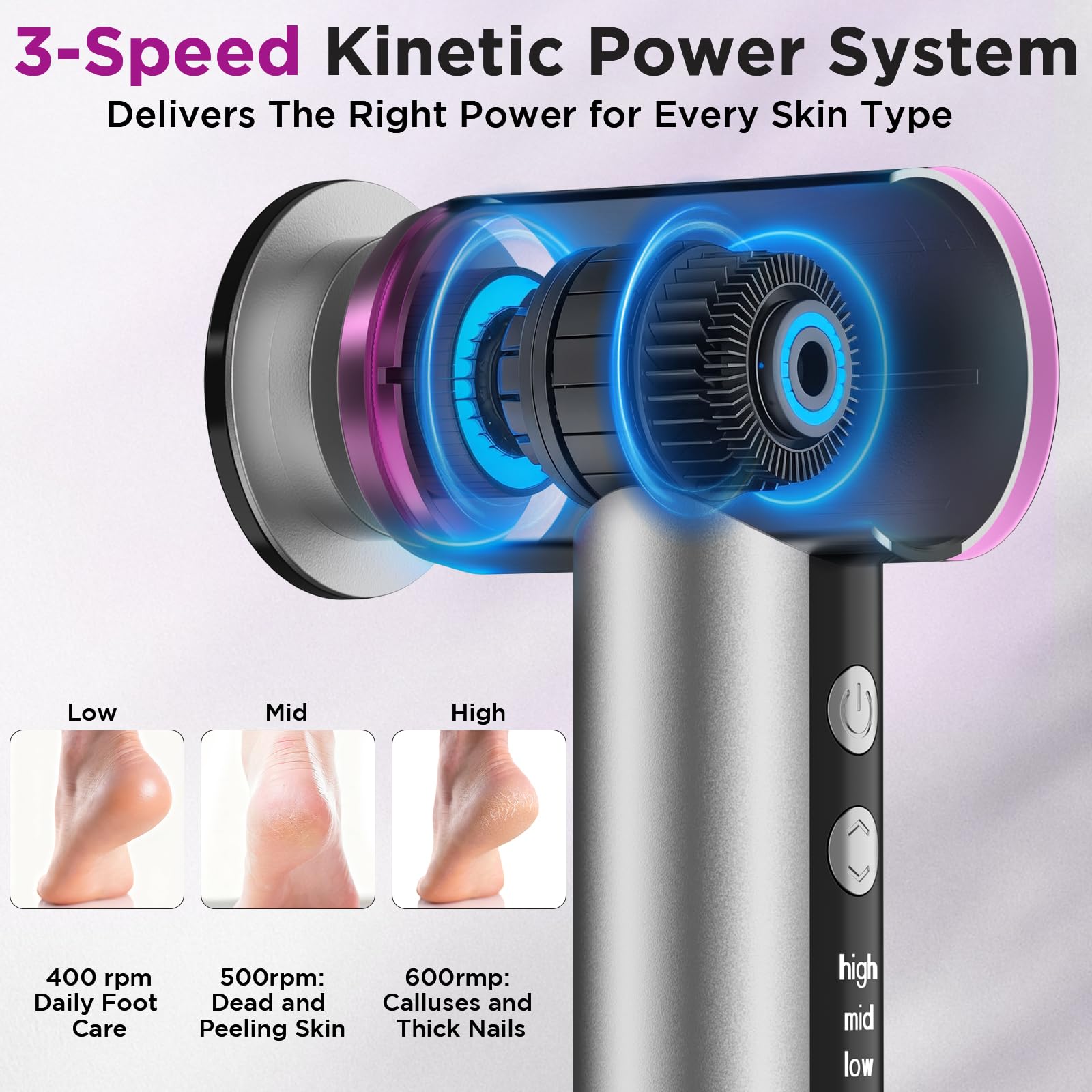 CYFERUY 2000mAh rechargeable battery powers cordless sessions.