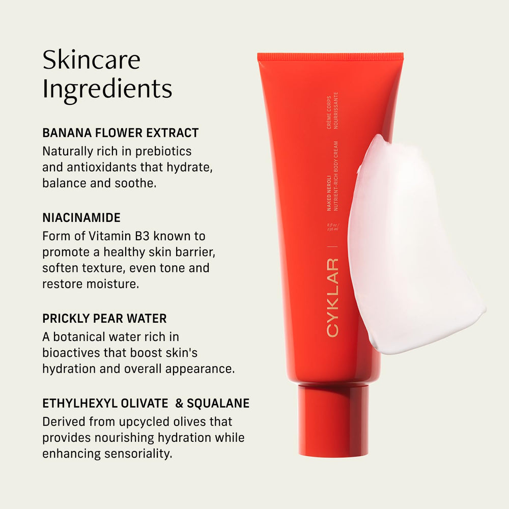 CYKLAR barrier support with Niacinamide details skin resilience.