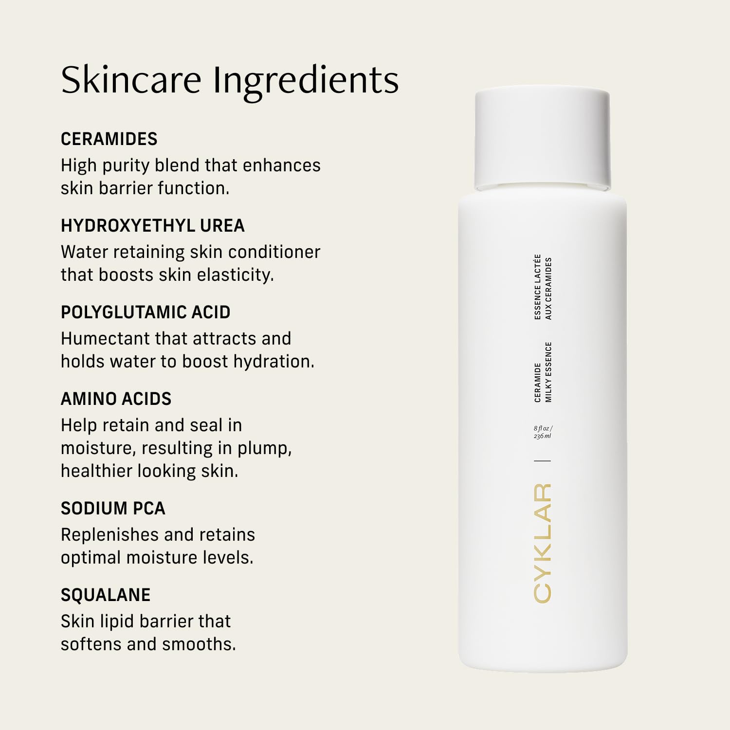 Packaging emphasizes compact 8 oz bottle for home and travel