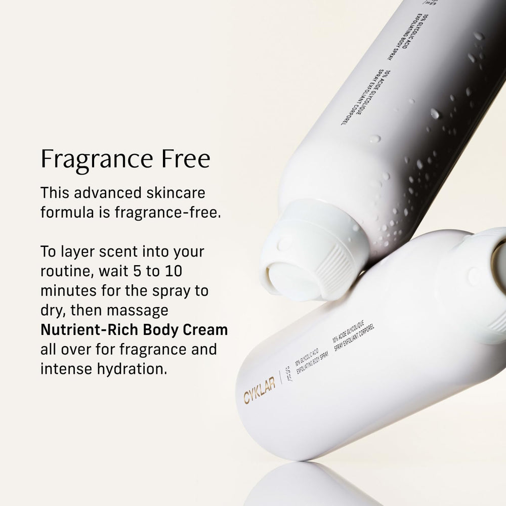 CYKLAR glycerin hydrates to lock in moisture.