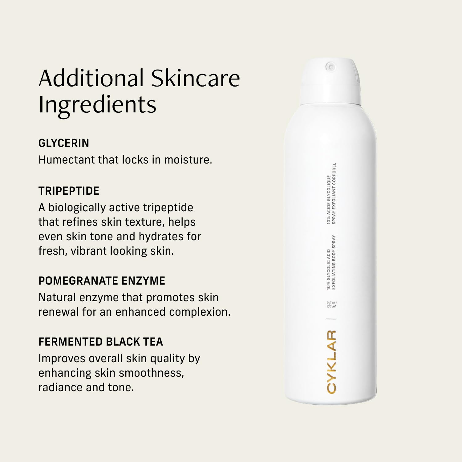 CYKLAR lightweight mist for easy full-body application.