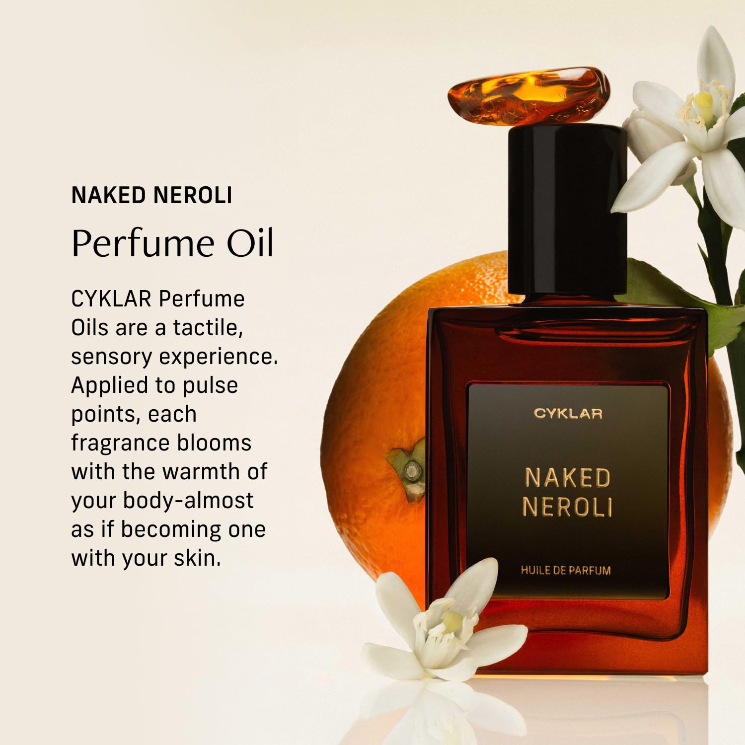 CYKLAR Perfume oil roll-on delivers precise application for targeted scent at pulse points.