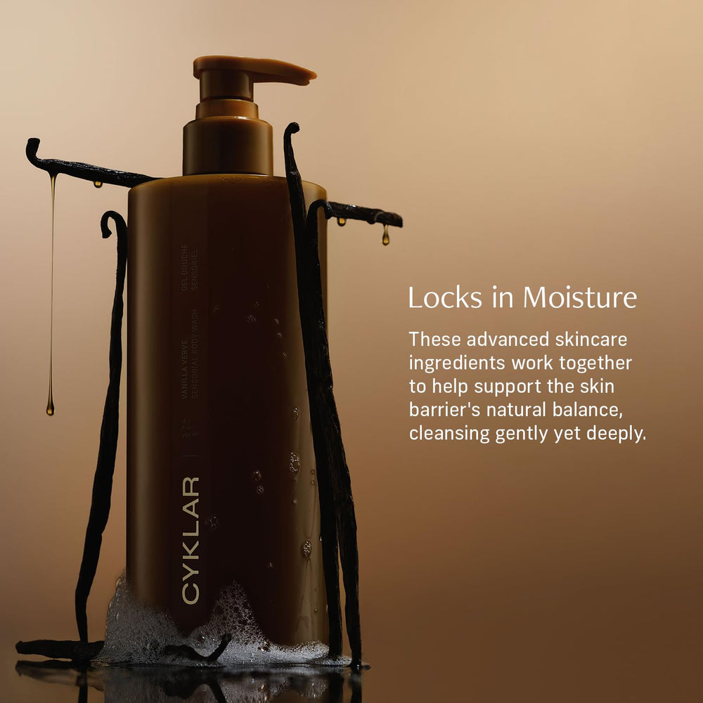 CYKLAR Moisture Lock concept image highlights long-lasting hydration after use.