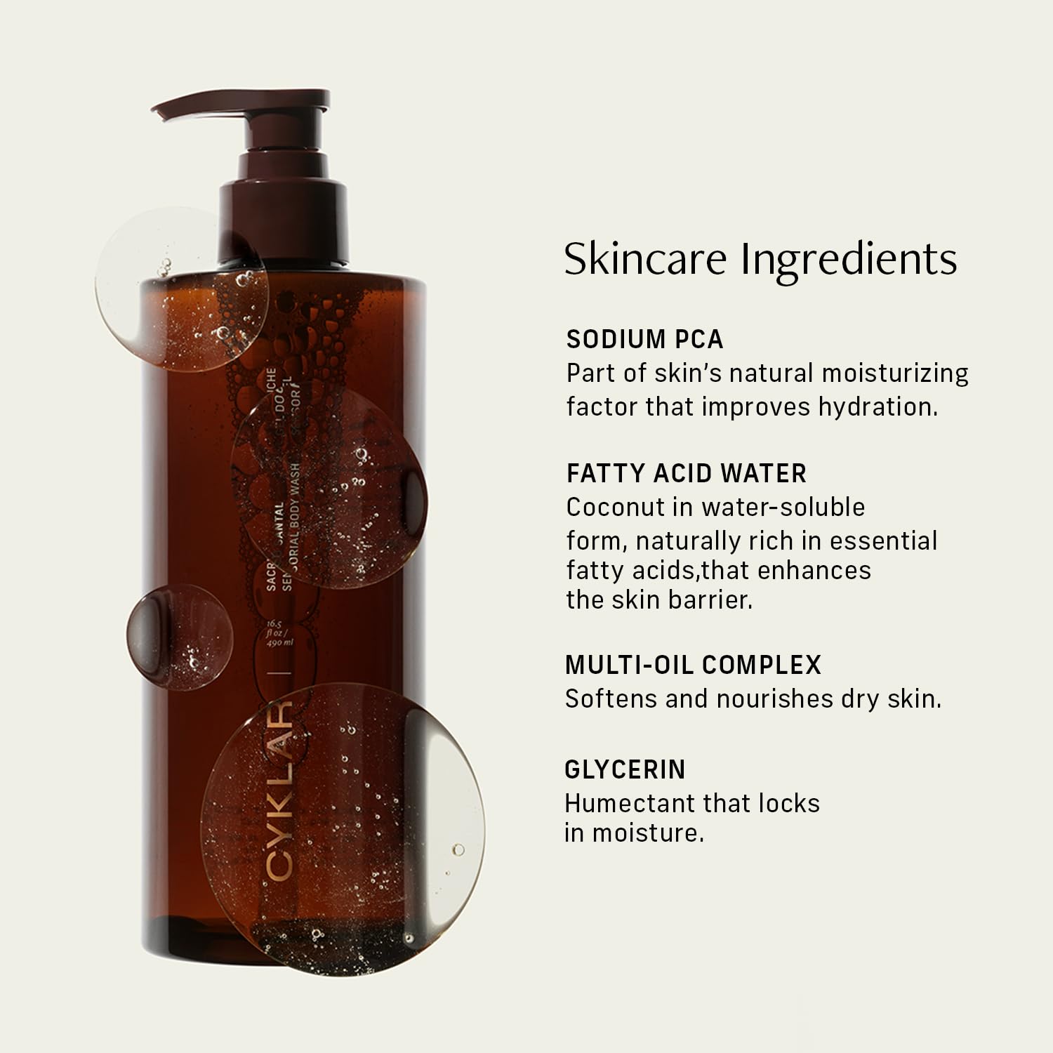 CYKLAR Moisture Lock technology visualizes daily hydration protection for skin