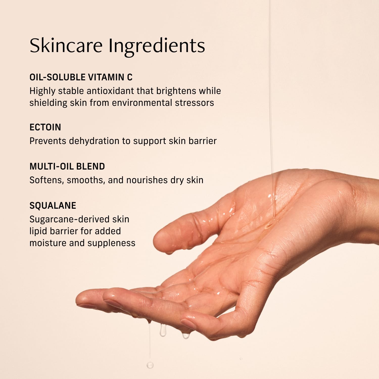 CYKLAR Body Oil with ectoin supports hydration and skin barrier.
