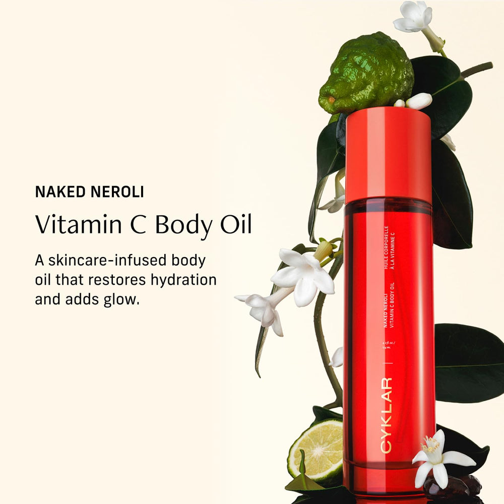 CYKLAR Vitamin C Body Oil silky texture absorbed quickly on damp skin