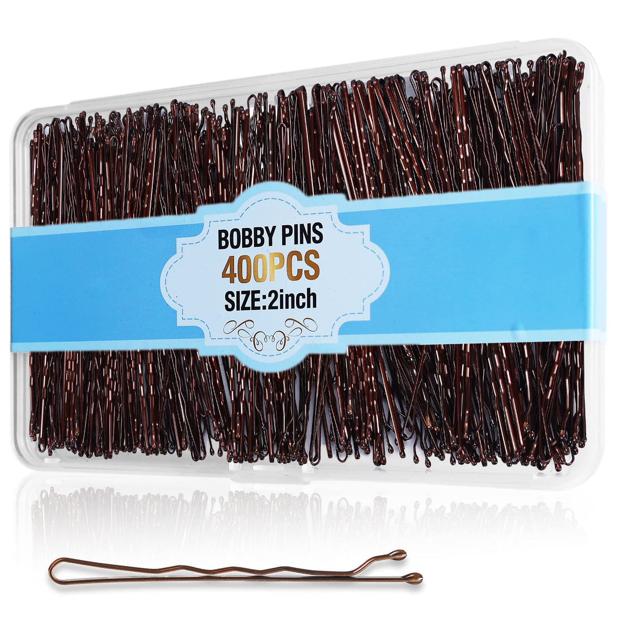 Cyluer Bobby Pins con caja de almacenamiento, fijación duradera para peinados diarios