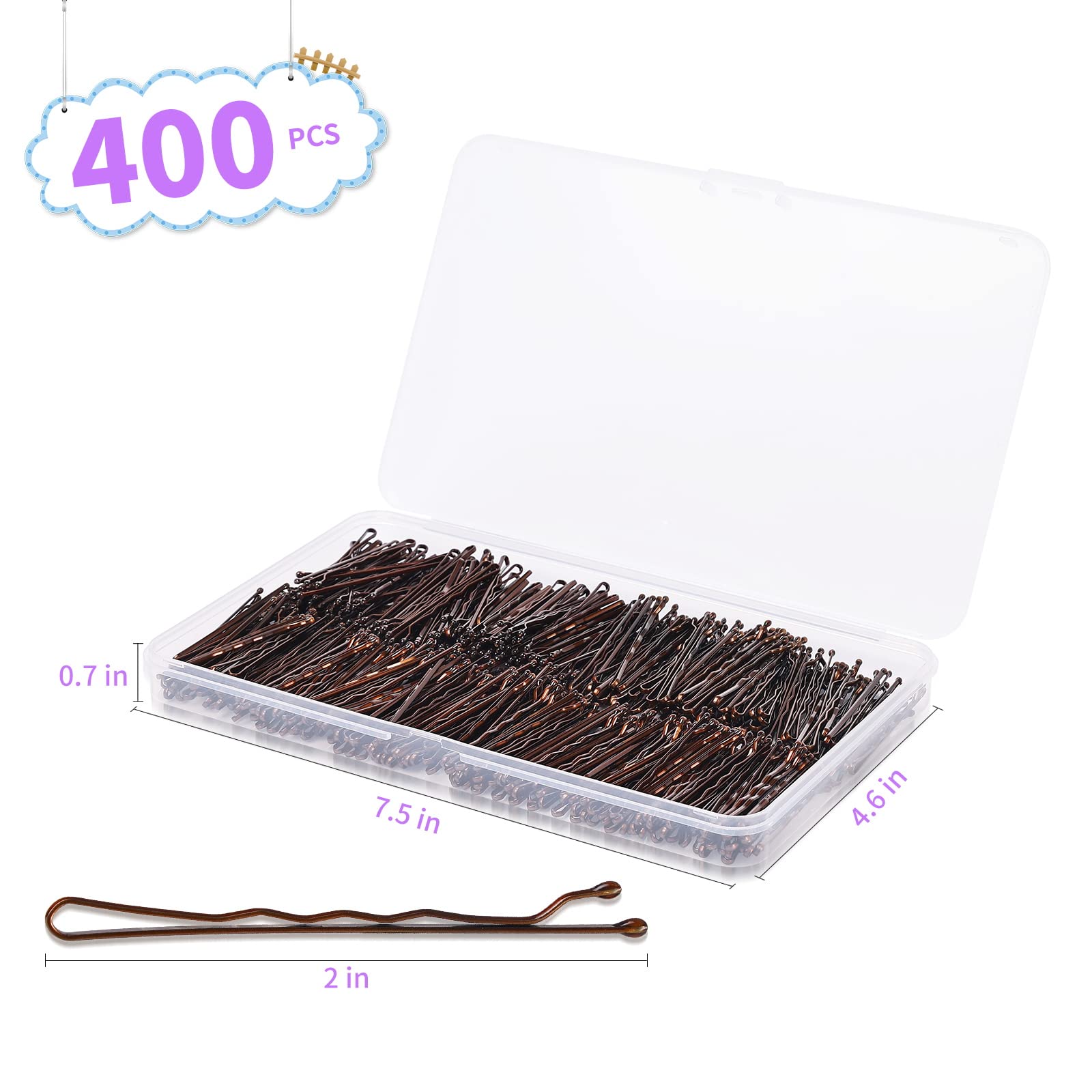 Cyluer Bobby Pins con puntas suaves para evitar enganches y rasguños