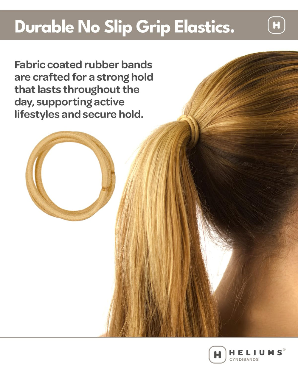 Cyndibands recubiertas de tela para sujetar cabellos finos sin esfuerzo.
