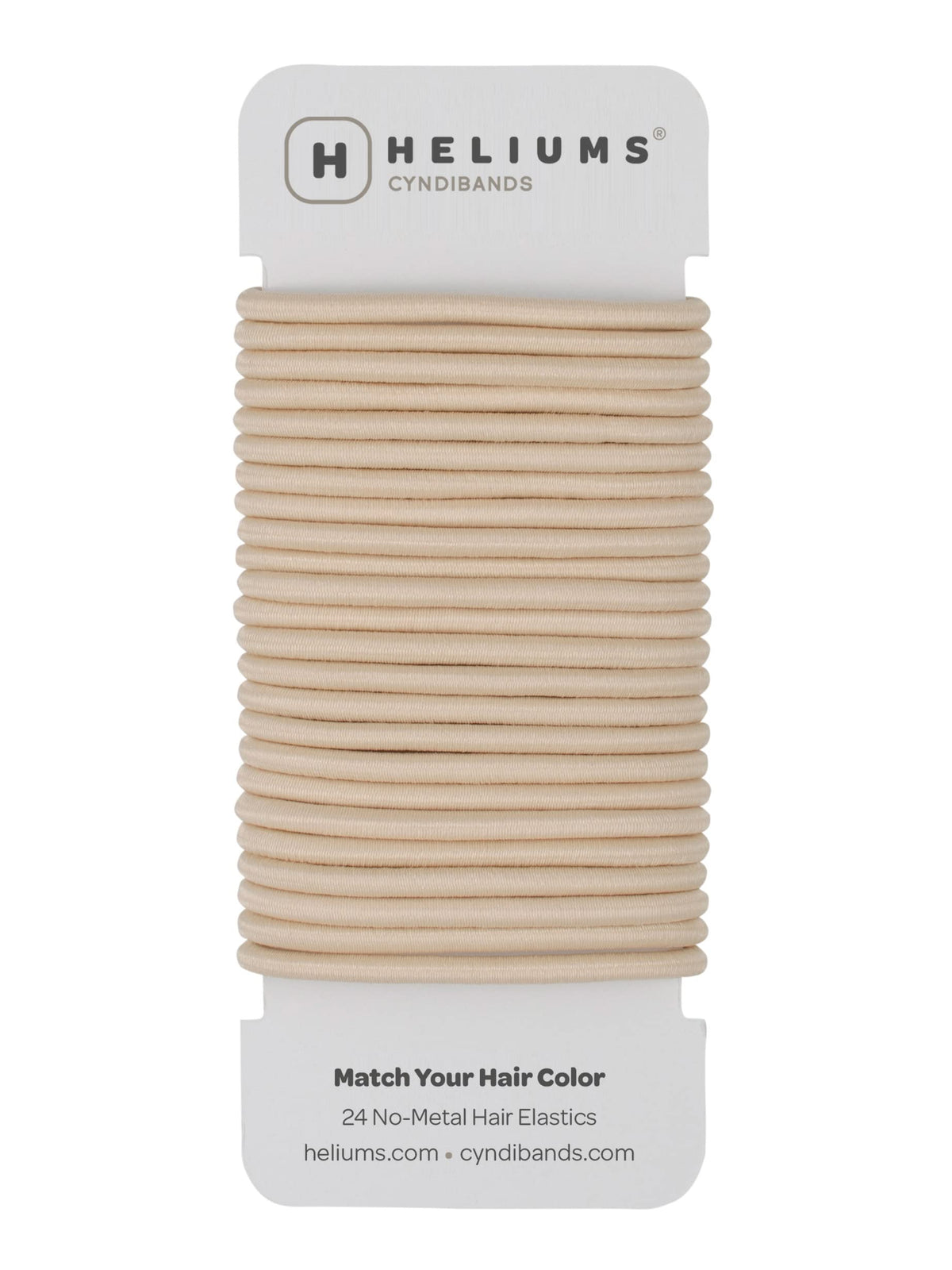 Cyndibands 4mm beige rubio: recogido discreto y cómodo.
