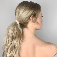 Cyndibands standard 1.5 inch size fits most ponytails comfortably.