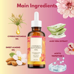 Cyperus Rotundus oil packaging highlights 60 ml size for daily use