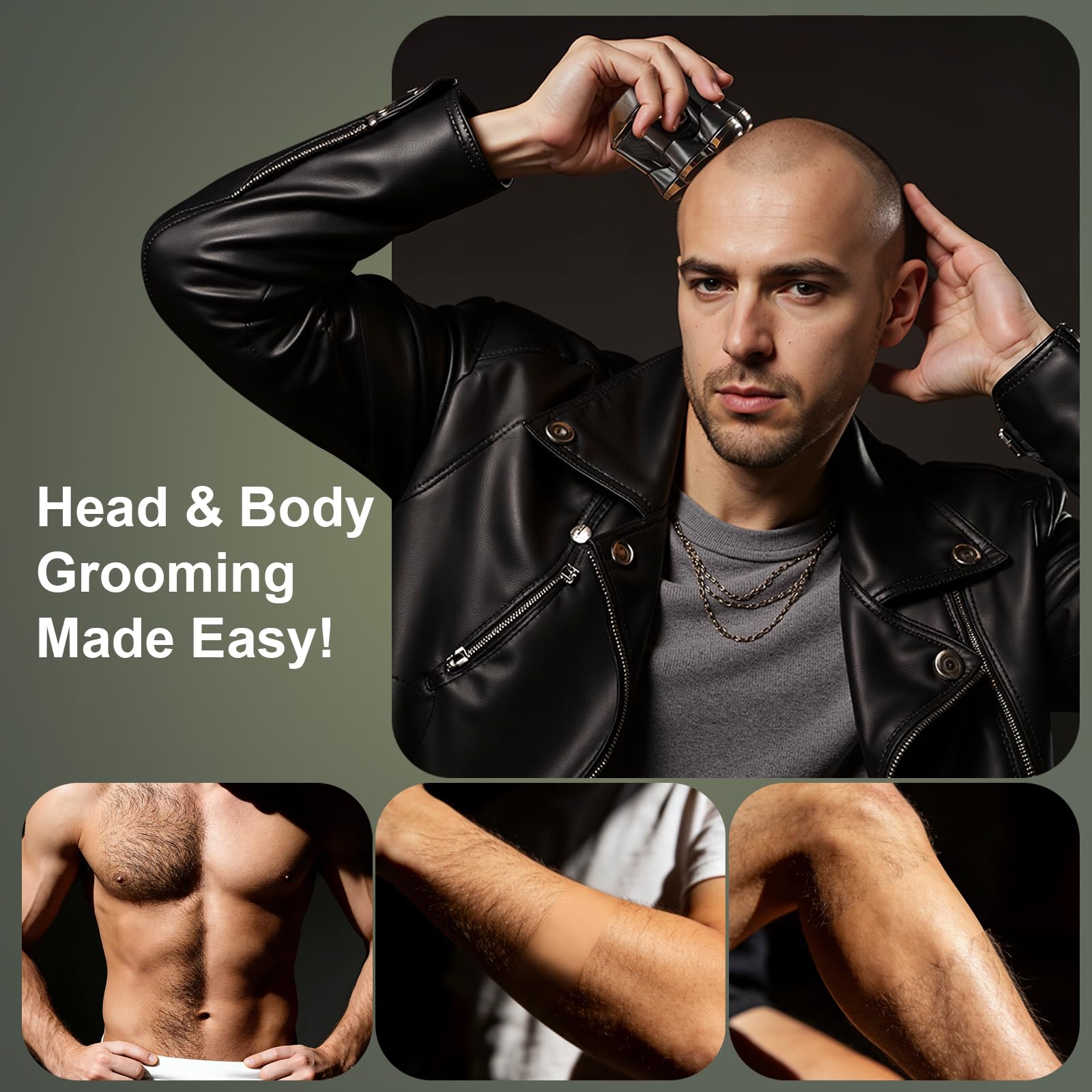 Cyruzi detachable head enables hygienic, easy cleaning between shaves.