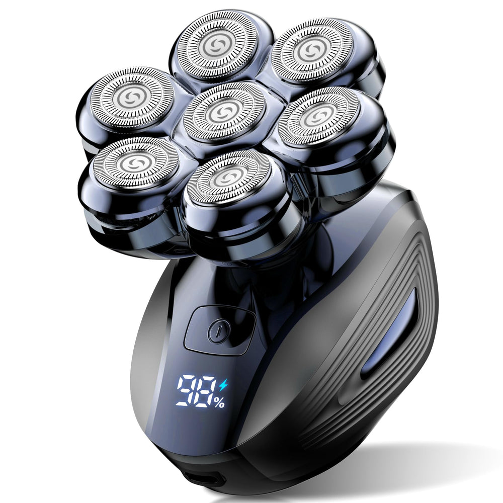 Cyruzi head shaver with magnetic removable head for easy cleaning and maintenance.