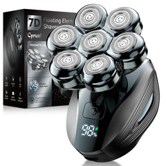 Cyruzi head shaver with magnetic removable head for quick cleaning and maintenance.