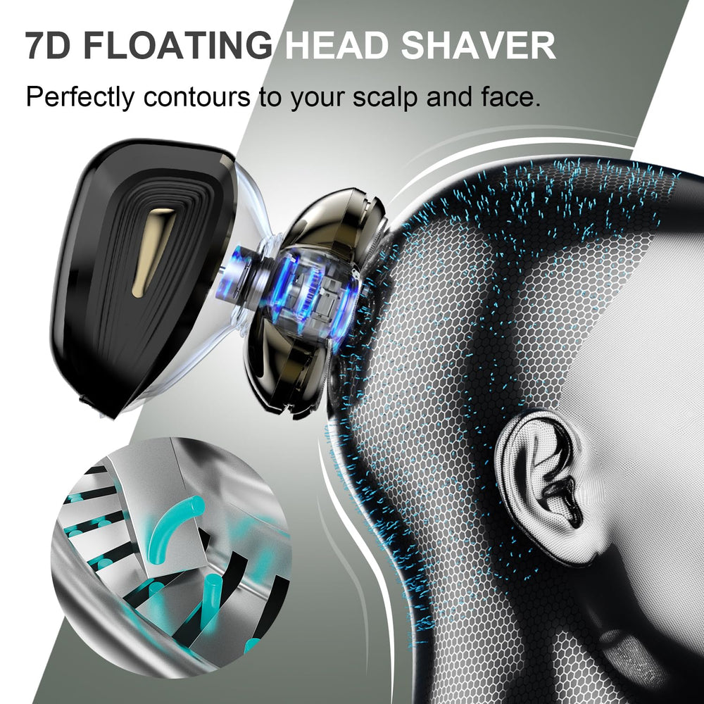 Cyruzi magnetic removable shaving head enables quick cleaning