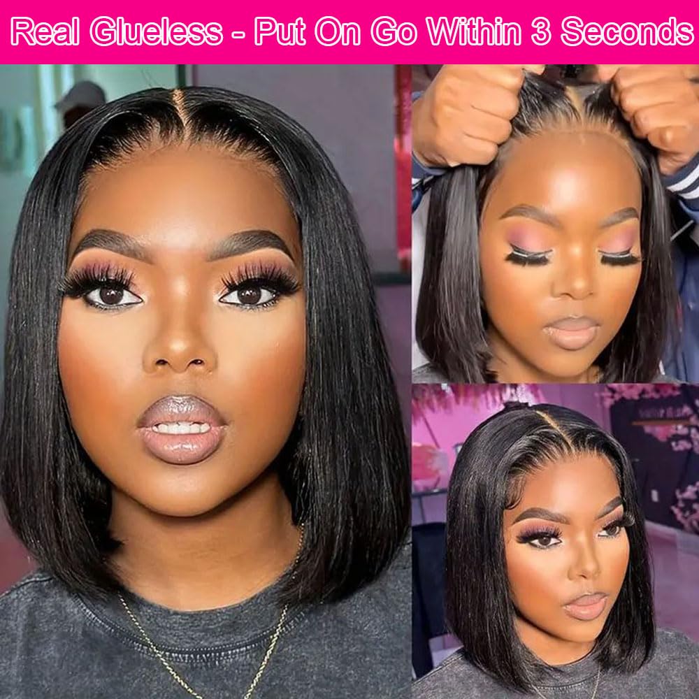 CYSDRH pre-cut lace glueless wig for quick styling.