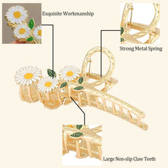 Pinza Cysincos para cabello orquídea rosada, ideal para eventos y looks refinados.