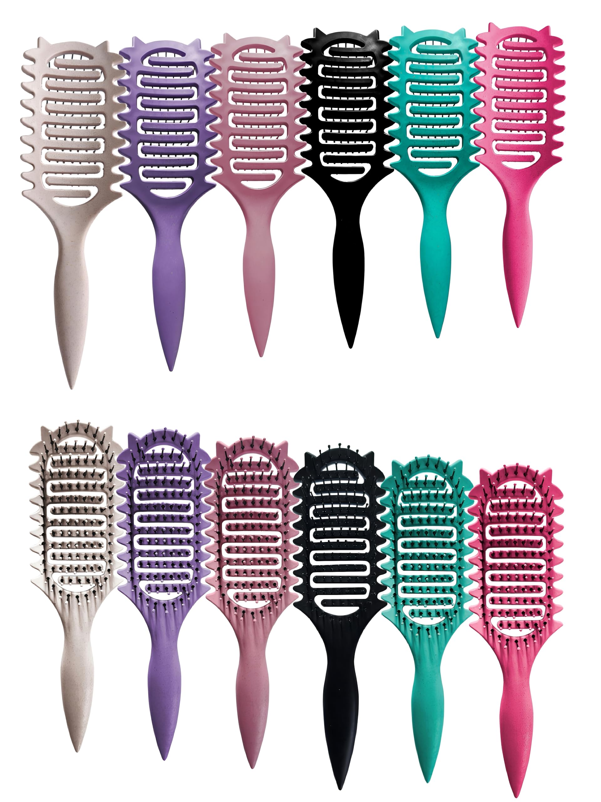 CZG Curl Defining Brush works for all hair types with gentle bristles to minimize breakage.