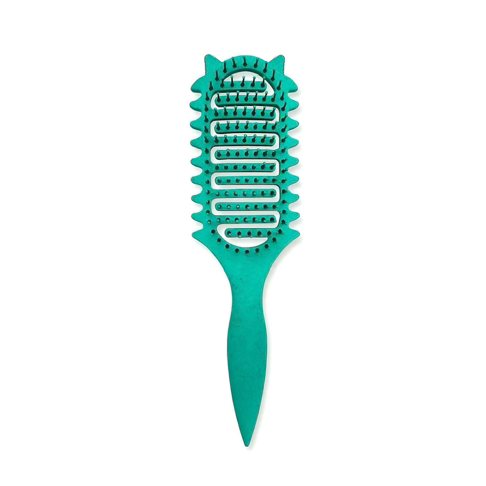 CZG Curl Defining Brush bristle setup evenly distributes hair for smooth styling.