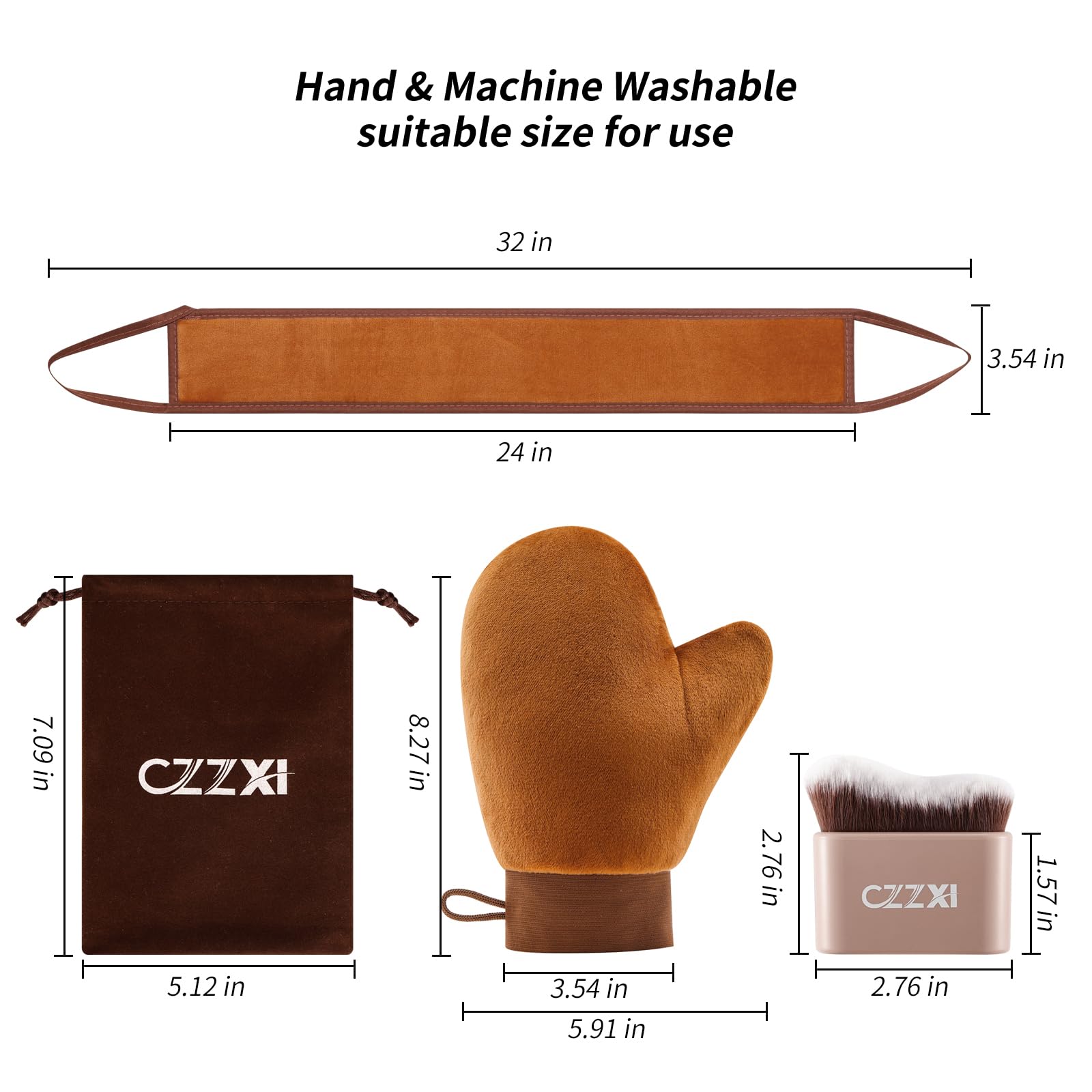 CZZXI back tanning applicator 32-inch length enables full coverage solo