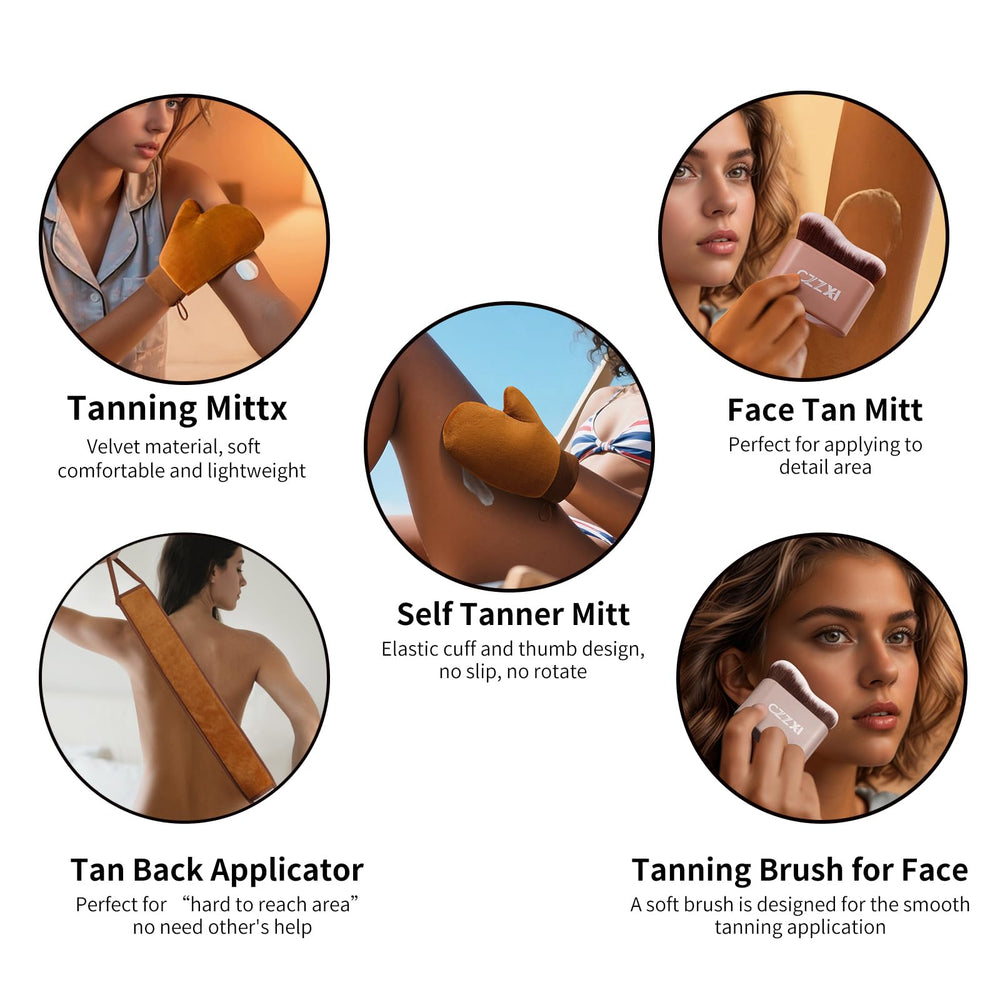 CZZXI body brush for tan blends lotion and bronzer seamlessly