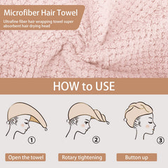CZZXI turbante para cabello húmedo facilita secado rápido y cómodo.